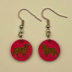 Handcrafted Australian Shepard Earrings
